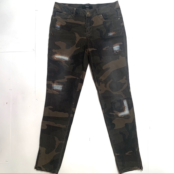 ABS Allen Schwartz Camo Jeans - Picture 2 of 7